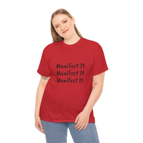 Unisex Cotton "Manifest It" Tee - Image 390