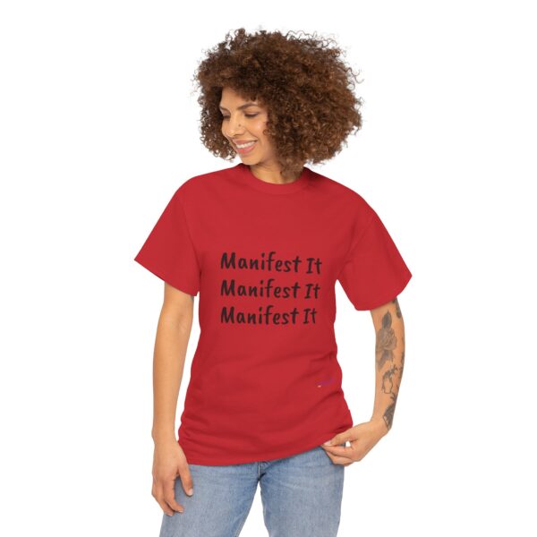 Unisex Cotton "Manifest It" Tee - Image 389