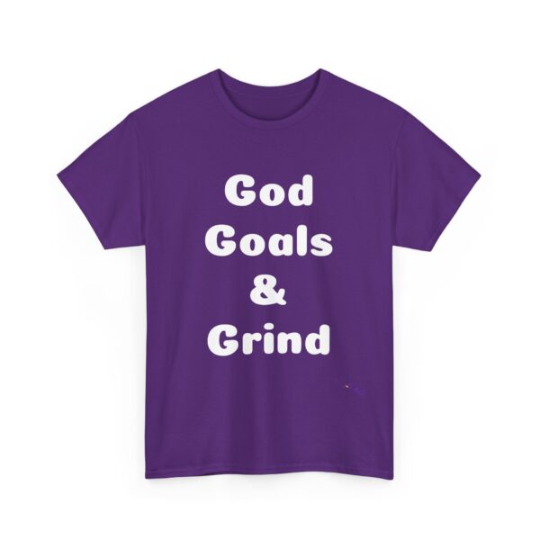 Unisex Cotton Tee "God, Goals & Grind" - Image 35