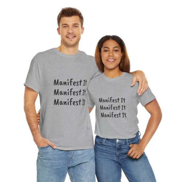 Unisex Cotton "Manifest It" Tee - Image 78