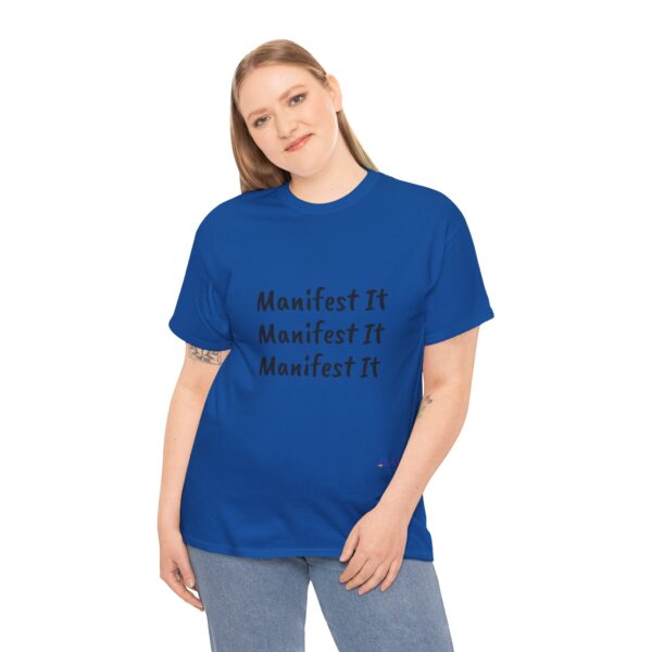 Unisex Cotton "Manifest It" Tee - Image 309