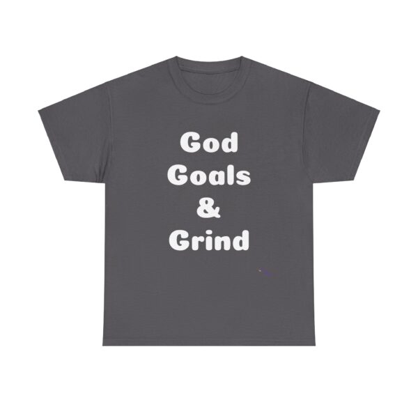 Unisex Cotton Tee "God, Goals & Grind"