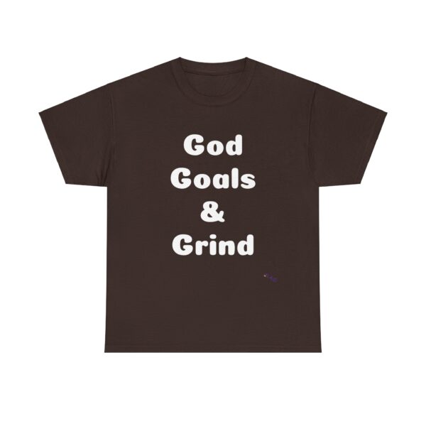 Unisex Cotton Tee "God, Goals & Grind" - Image 9