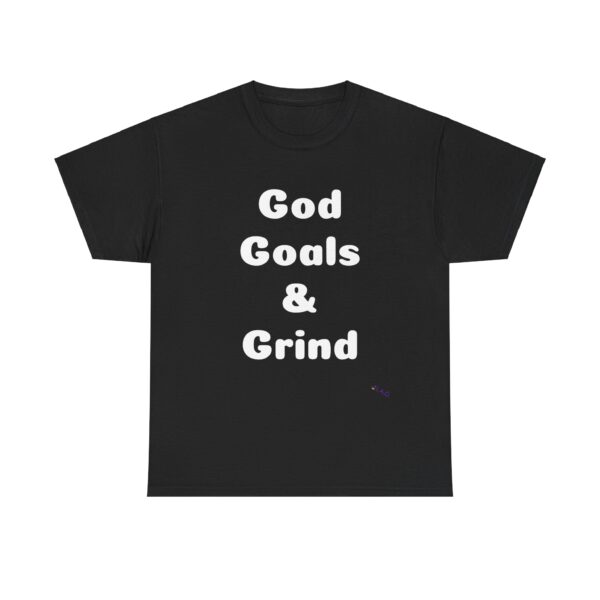 Unisex Cotton Tee "God, Goals & Grind" - Image 49