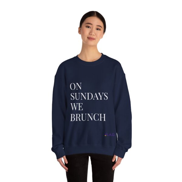 Unisex "On Sundays we Brunch" Crewneck Sweatshirt - Image 8