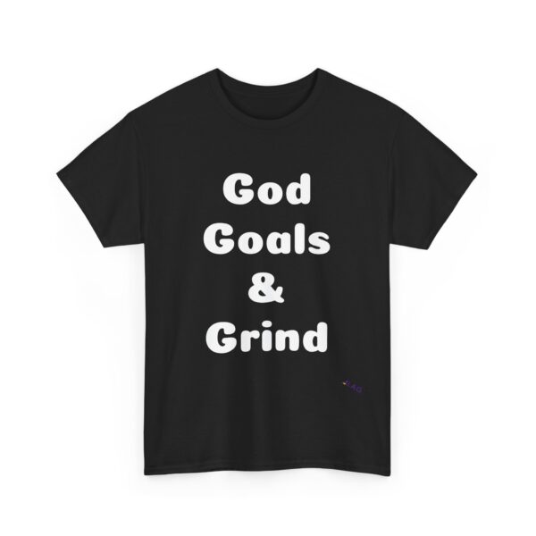 Unisex Cotton Tee "God, Goals & Grind" - Image 51