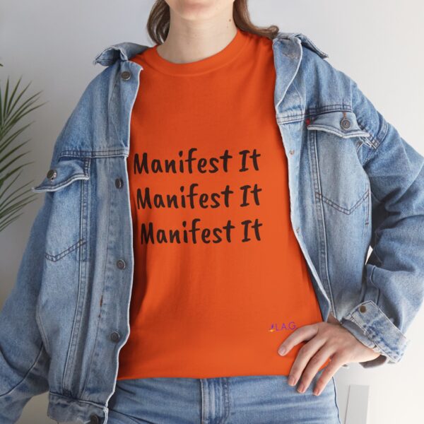 Unisex Cotton "Manifest It" Tee - Image 104