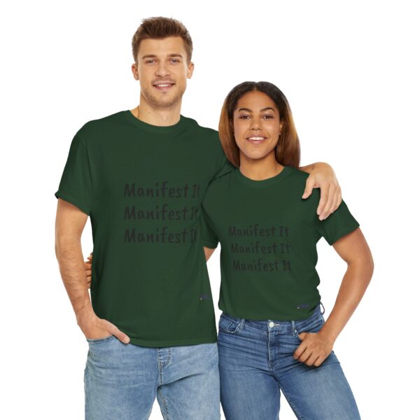 Unisex Cotton "Manifest It" Tee - Image 186