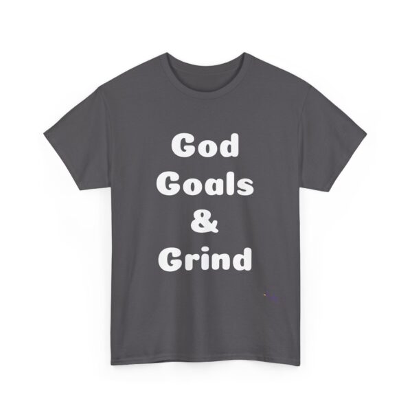 Unisex Cotton Tee "God, Goals & Grind" - Image 3