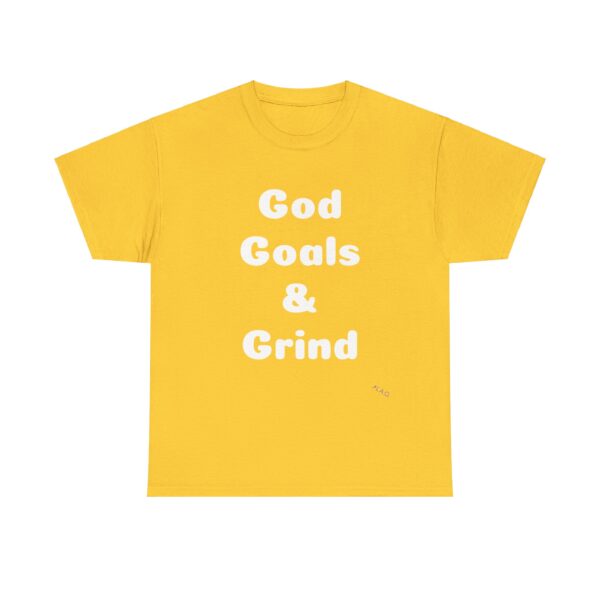 Unisex Cotton Tee "God, Goals & Grind" - Image 5