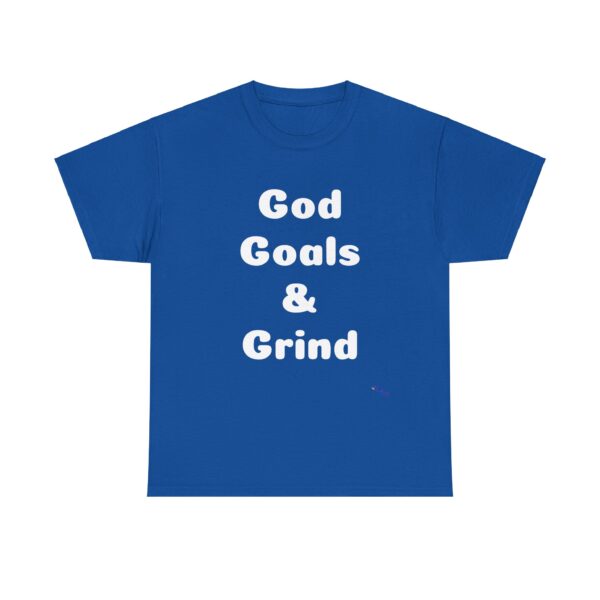 Unisex Cotton Tee "God, Goals & Grind" - Image 41