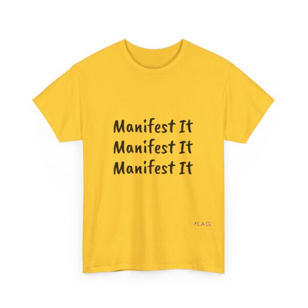 Unisex Cotton "Manifest It" Tee - Image 3