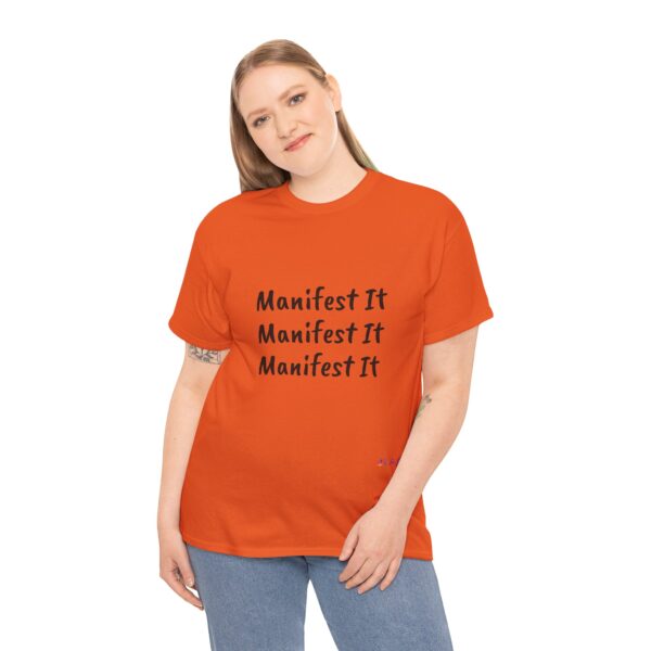 Unisex Cotton "Manifest It" Tee - Image 93