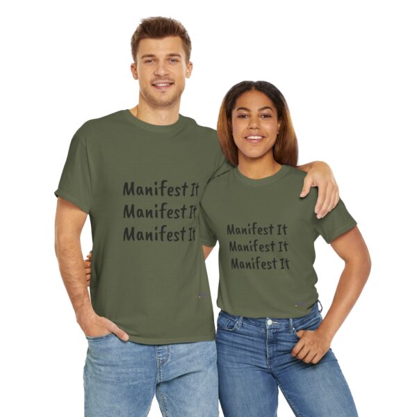 Unisex Cotton "Manifest It" Tee - Image 159