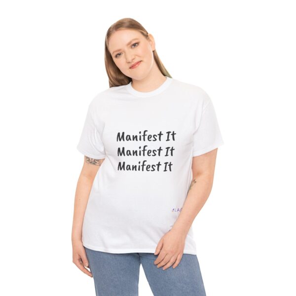 Unisex Cotton "Manifest It" Tee - Image 39