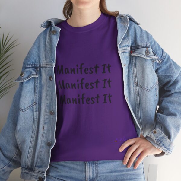 Unisex Cotton "Manifest It" Tee - Image 374