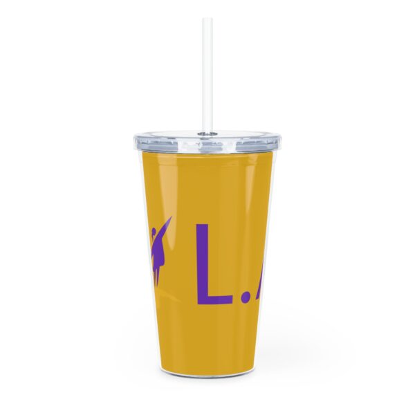 LAG LOGO Plastic Tumbler with Straw - Image 2