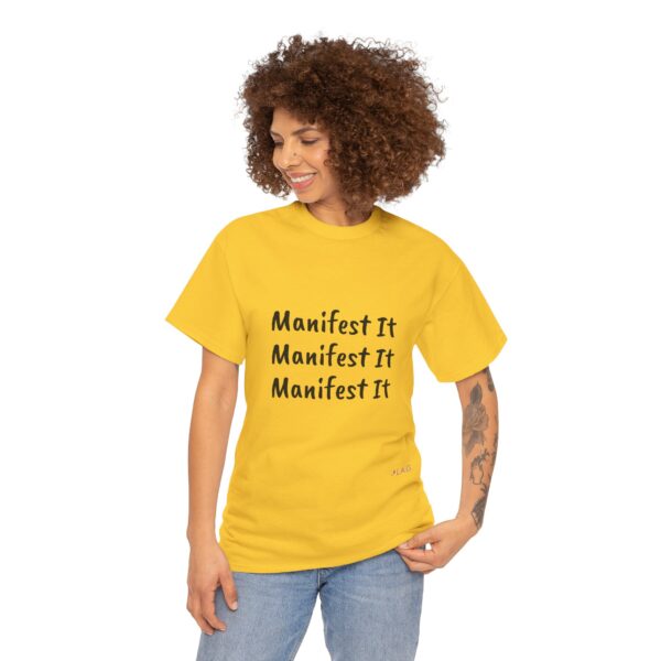 Unisex Cotton "Manifest It" Tee - Image 11