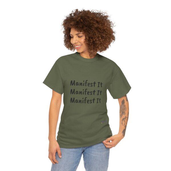 Unisex Cotton "Manifest It" Tee - Image 146