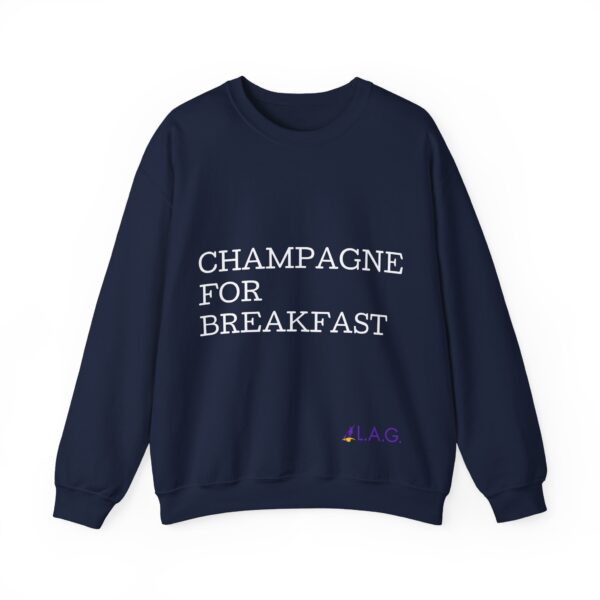 Unisex "Champagne for Breakfast" Crewneck Sweatshirt - Image 5