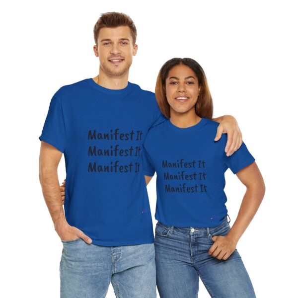 Unisex Cotton "Manifest It" Tee - Image 321