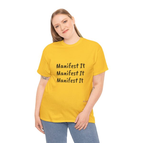 Unisex Cotton "Manifest It" Tee - Image 12