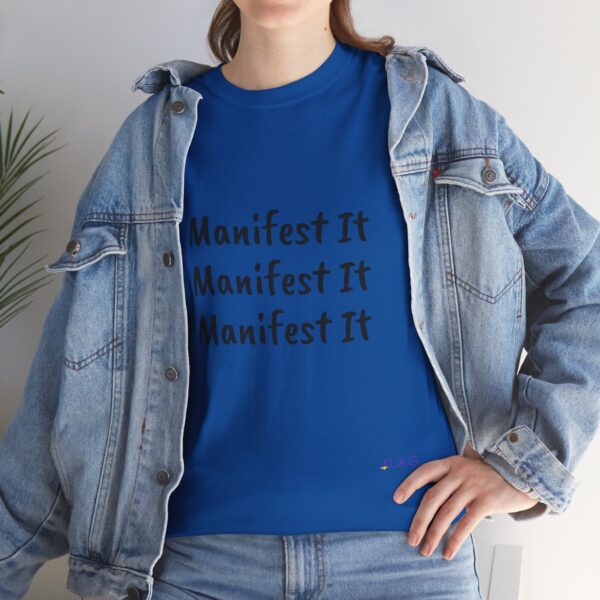 Unisex Cotton "Manifest It" Tee - Image 320