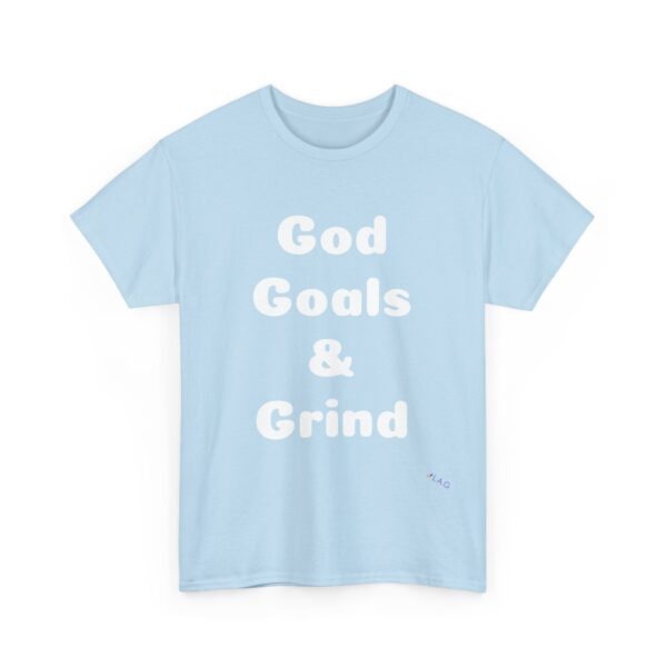 Unisex Cotton Tee "God, Goals & Grind" - Image 23