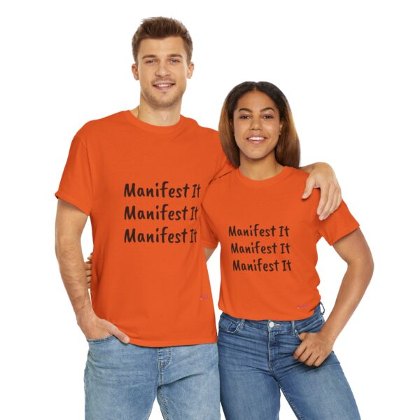 Unisex Cotton "Manifest It" Tee - Image 105