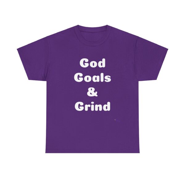 Unisex Cotton Tee "God, Goals & Grind" - Image 33