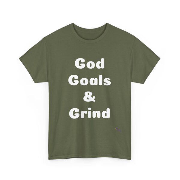 Unisex Cotton Tee "God, Goals & Grind" - Image 59