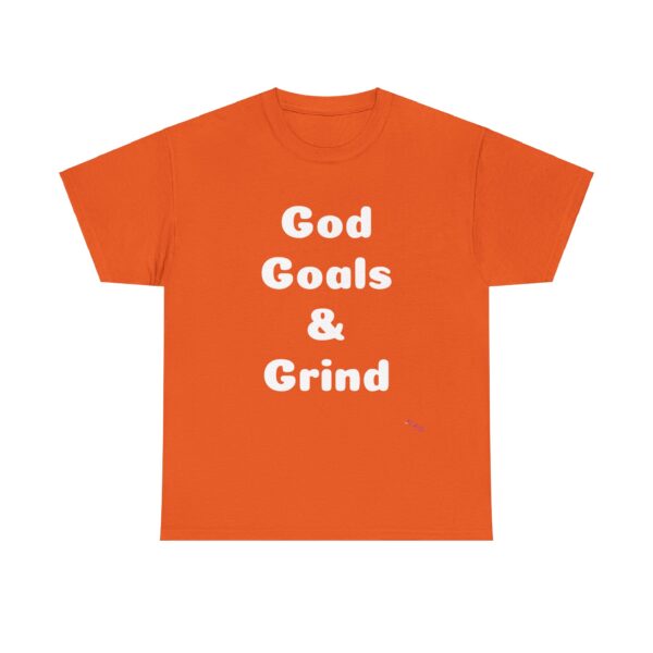 Unisex Cotton Tee "God, Goals & Grind" - Image 29