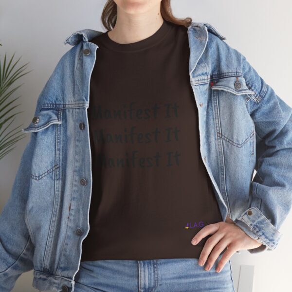 Unisex Cotton "Manifest It" Tee - Image 131