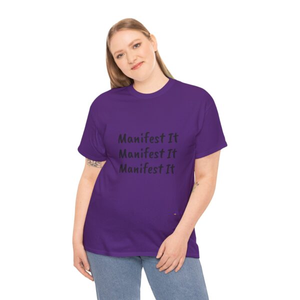 Unisex Cotton "Manifest It" Tee - Image 363