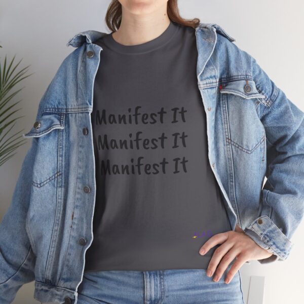 Unisex Cotton "Manifest It" Tee - Image 293