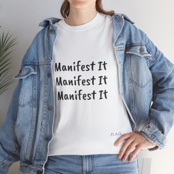 Unisex Cotton "Manifest It" Tee - Image 50