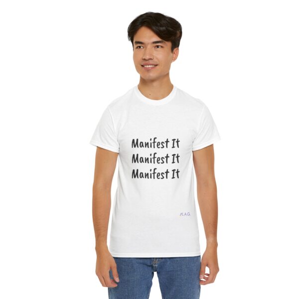 Unisex Cotton "Manifest It" Tee - Image 48