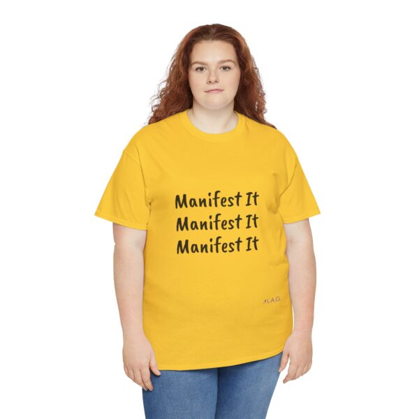 Unisex Cotton "Manifest It" Tee - Image 15