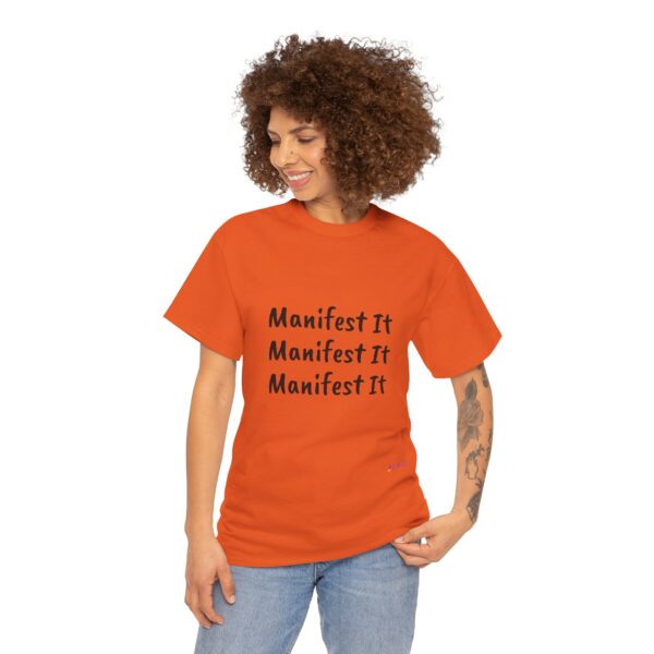 Unisex Cotton "Manifest It" Tee - Image 92