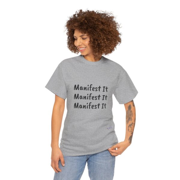 Unisex Cotton "Manifest It" Tee - Image 65