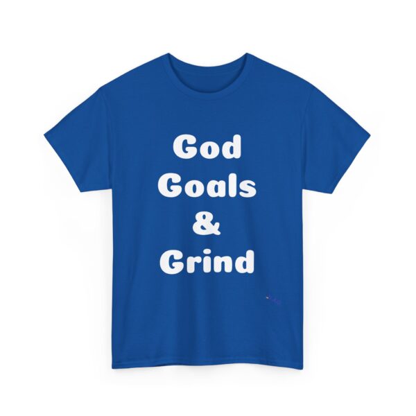 Unisex Cotton Tee "God, Goals & Grind" - Image 43