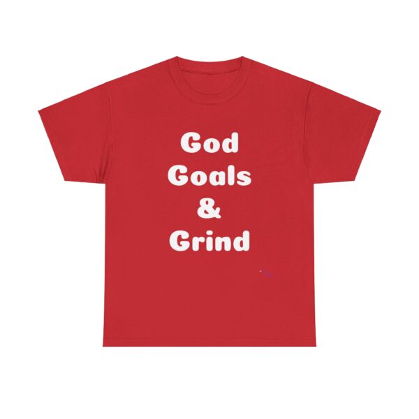 Unisex Cotton Tee "God, Goals & Grind" - Image 37