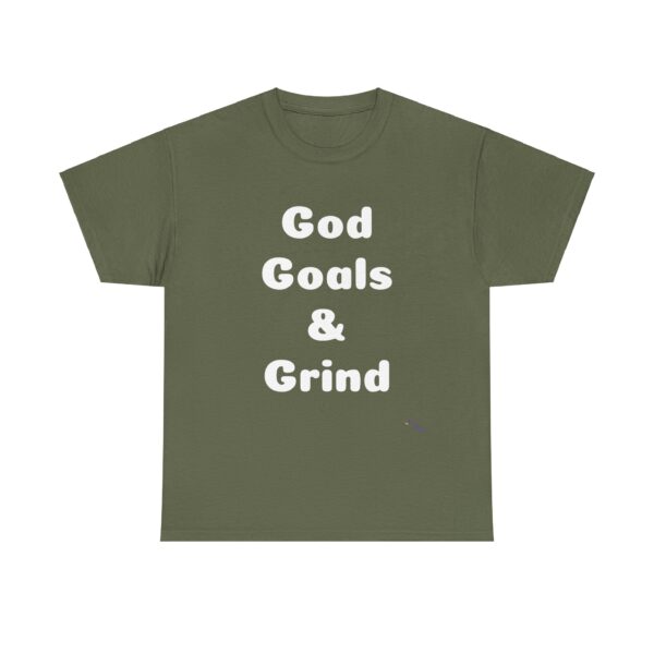 Unisex Cotton Tee "God, Goals & Grind" - Image 57