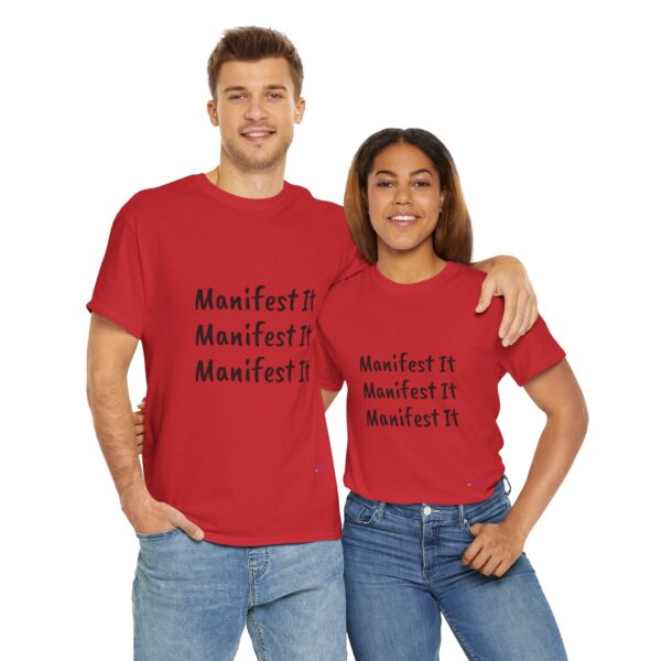 Unisex Cotton "Manifest It" Tee - Image 402