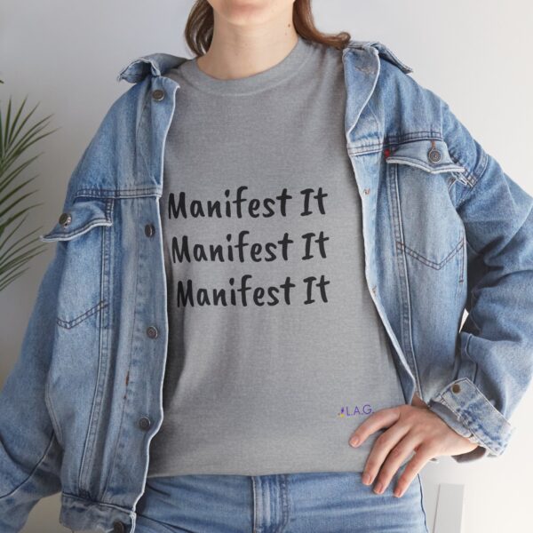 Unisex Cotton "Manifest It" Tee - Image 77