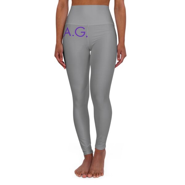 Grey High LAG Waisted Yoga Leggings