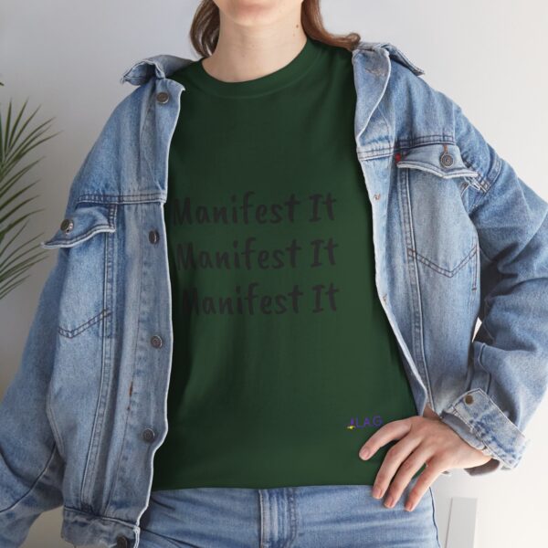 Unisex Cotton "Manifest It" Tee - Image 185