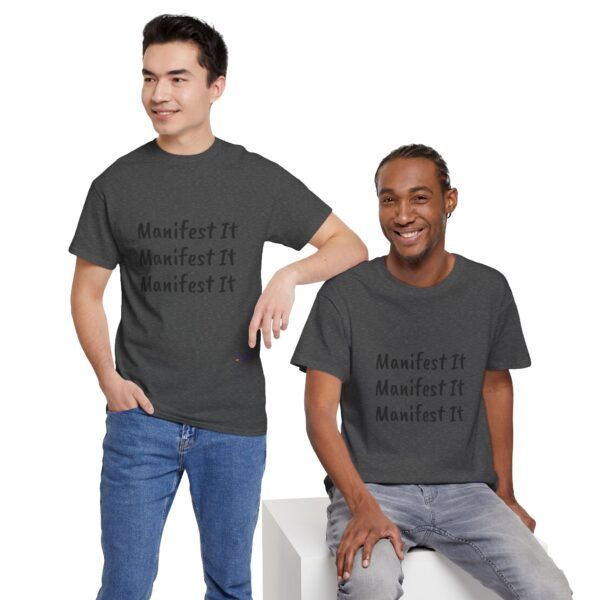 Unisex Cotton "Manifest It" Tee - Image 242