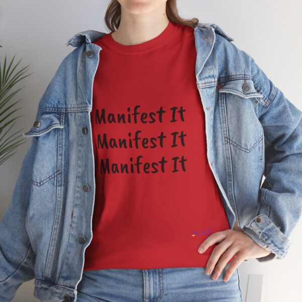 Unisex Cotton "Manifest It" Tee - Image 401