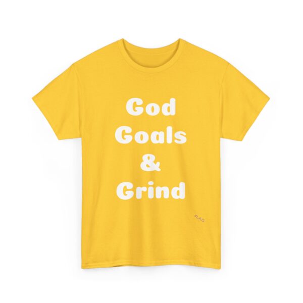 Unisex Cotton Tee "God, Goals & Grind" - Image 7